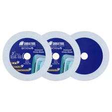 3pcs Diamond Saw Blade Glass Cutting Disc  3''/75mm for Ceramic Tile Wine Bottle