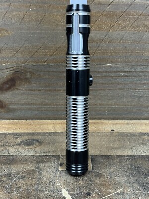 Lightsaber Ultra saber Silver Metal Green Light   Tested Working
