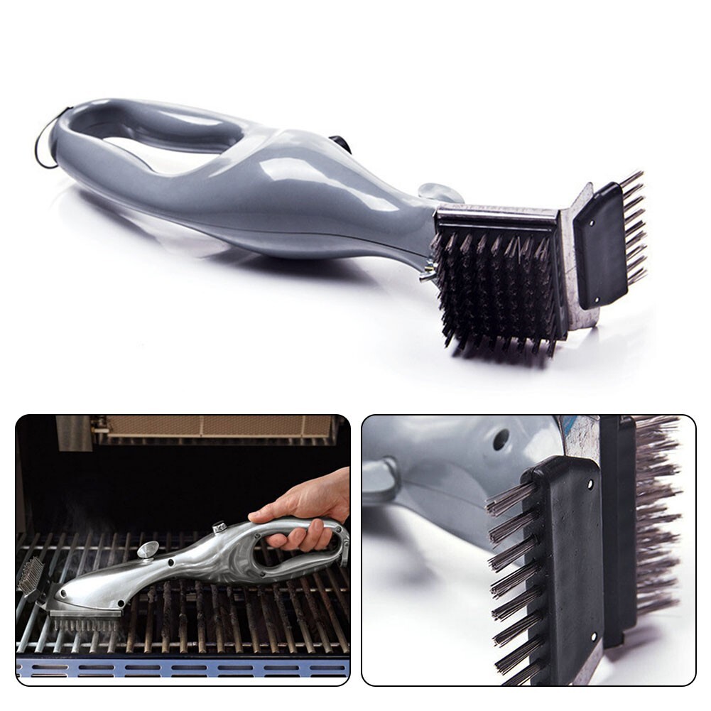 Powerful BBQ Grill Steam Cleaning Brush Say Goodbye to Stubborn Grease