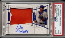2023 National Treasures Material Signature Alex Ramirez Patch Auto /99 PSA 9 145