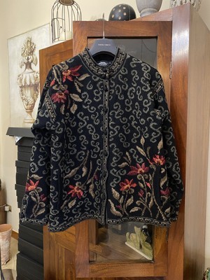 Icelandic Design Strickjacke Vintage Norweger Gr. S