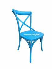  SEDIA   BISTROT AZZURRA   SEDUTA IN RATTAN NATURALE  