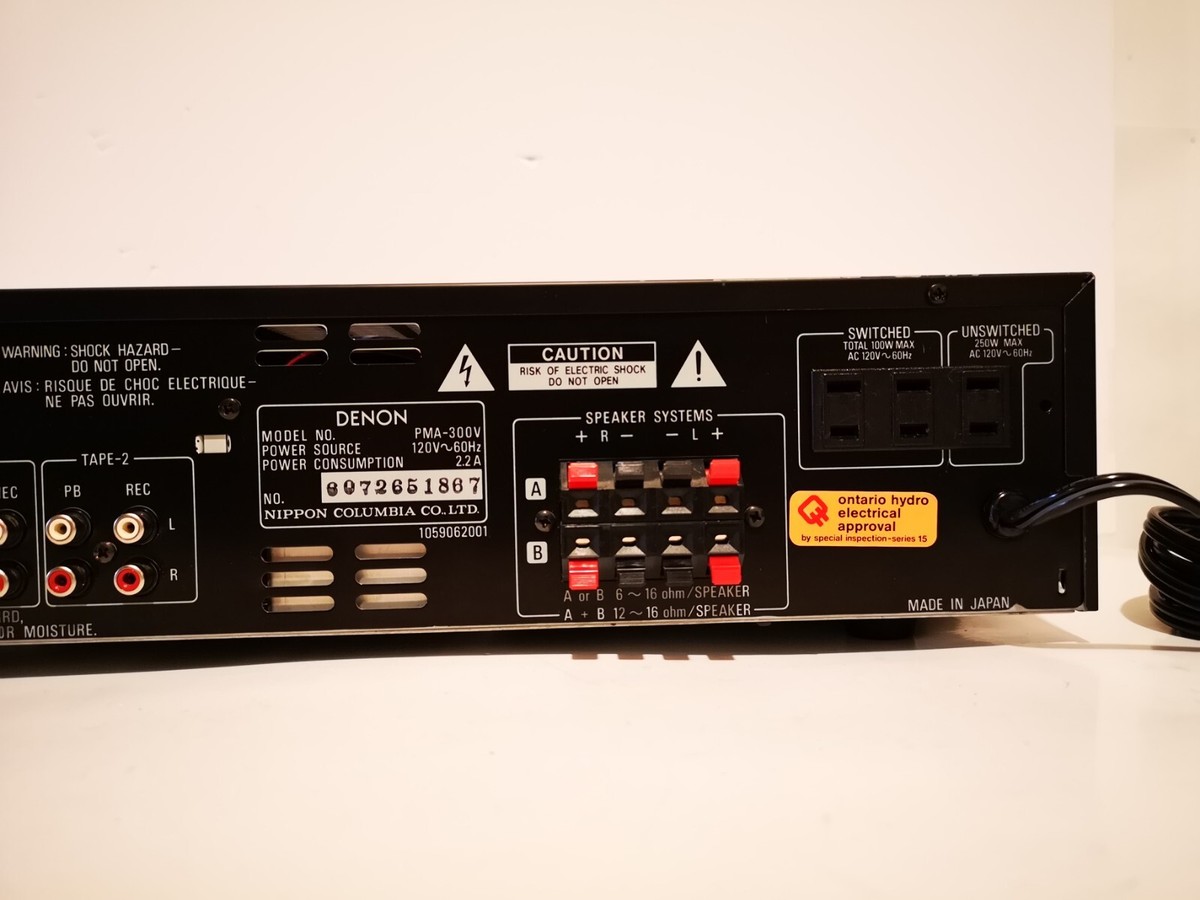 Denon Precision Audio Component/Pre-Main Amplifier PMA-300V