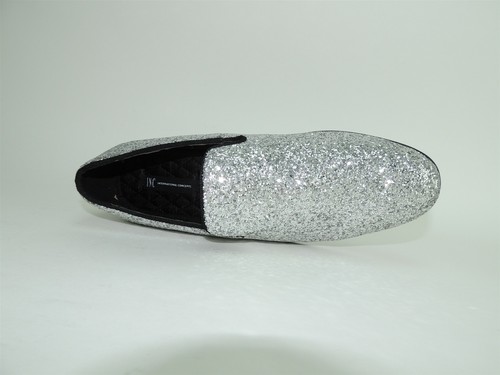 INC International Concepts Herren Triton Glitzer Rauchen Hausschuhe Silber Größe 8 M - Bild 5 von 6