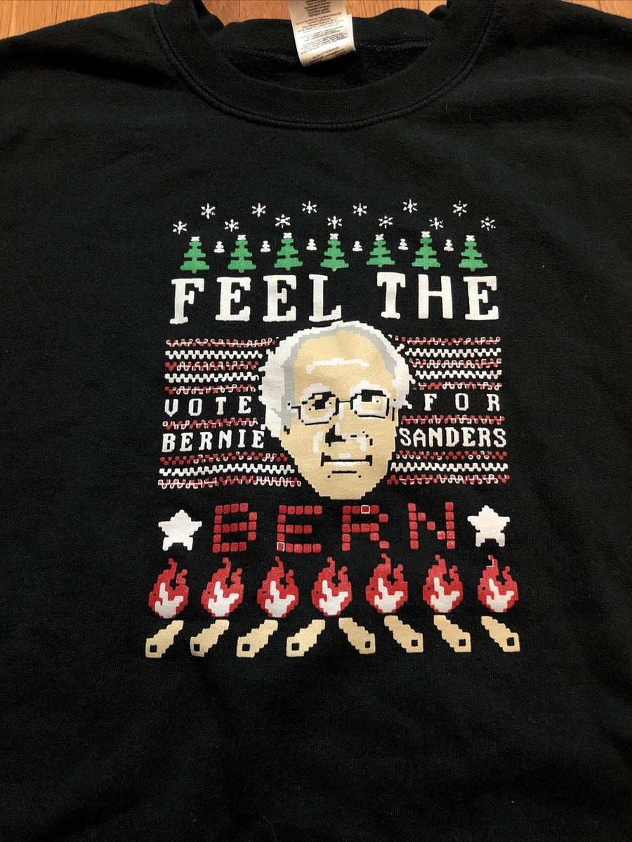 Bernie Sanders Bernie Christmas Sweater Feel The Bern Crewneck Sweatshirt