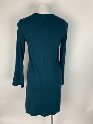 Ann Taylor Loft Dark Teal Blue Bell Flare Long Sleeve Shift Dress XS Excellent | eBay Ann Taylor Loft Dark Teal Blue Bell Flare Long Sleeve Shift Dress XS Excellent | eBay