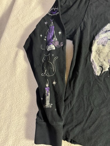 CAMISA M HOCUS POCUS MANGA LARGA Top Corto Nostalgia Halloween Años 90 Y2K Disney - Imagen 3 de 11