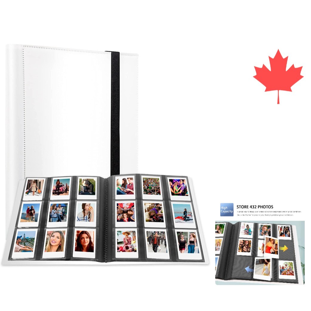 128 Pockets Photo Album For Fujifilm Instax Mini LiPlay 11 12 90 70 50S 26 25 9 8 8 7S Instant Camera/Mini LINK2 Printer, Snap SnapTouch PIC-300 Z2300 Mint Zip Instant Camera Printer (Blue