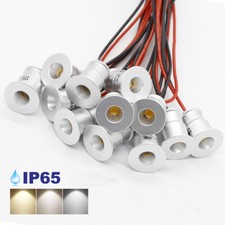 10/20pcs 1W Recessed LED Ceiling Downlights Spotlight Lamp DC12V Kitchen Cabinet