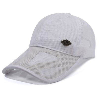 Breathable Full Mesh Baseball Caps Adjustable Buckle Hat Men Women Snapback Caps