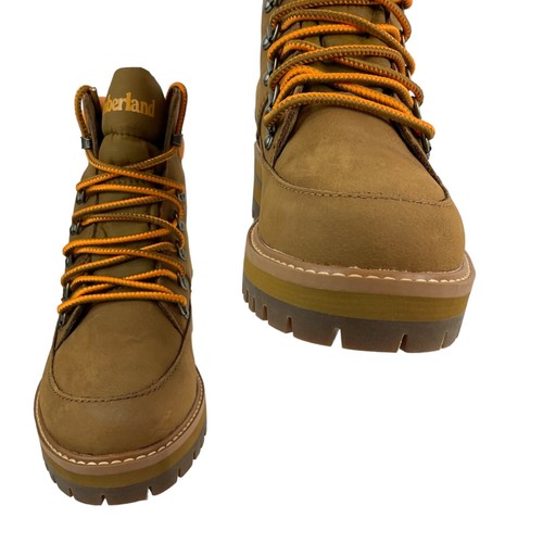 Timberland Boots Womens Sz 7 Brown Courmayeur Valley Medium Brown Nubuck $170 - Picture 2 of 13