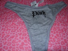 Victoria’s Secret PINK Thong Halloween String Spider Webs Logo XSSLXLXX NWT