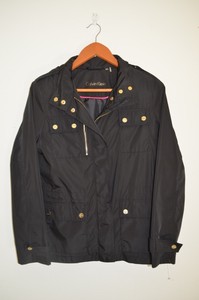 calvin klein petite hooded raincoat