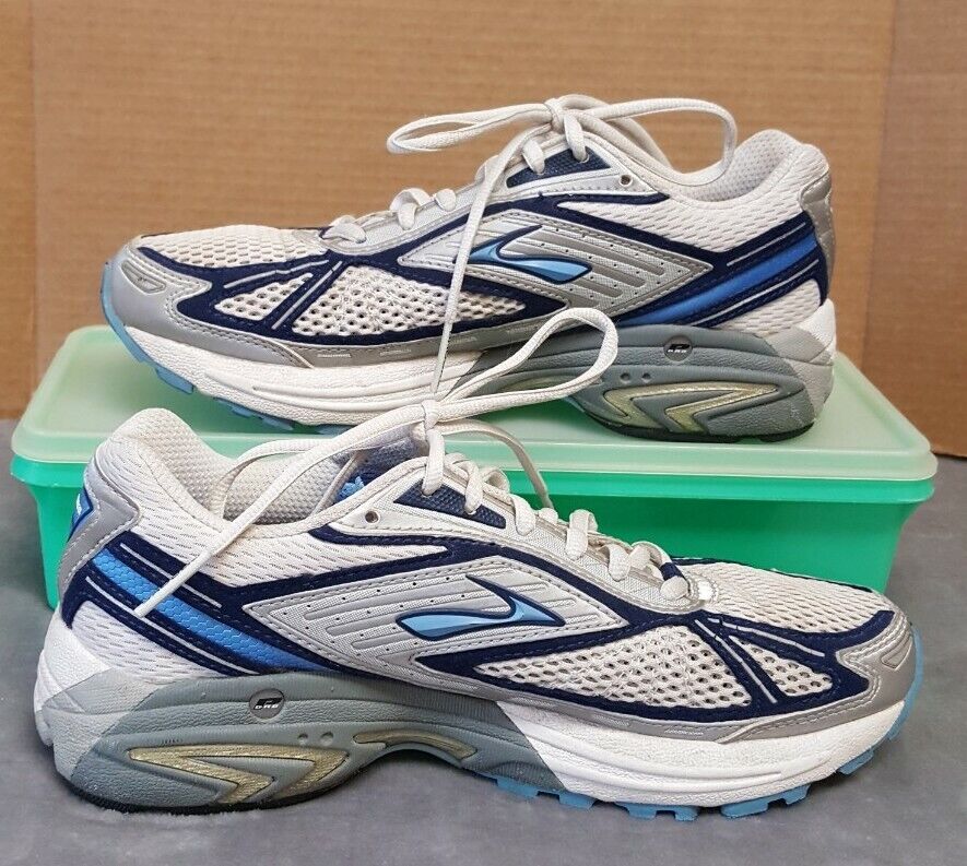 Brooks Adrenaline GTS 7 Womens Running Shoes White Blue Size 8 42205441
