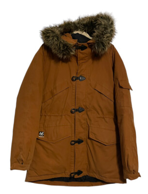 66 North Woman s Snaefell Parka Sz Small Faux Fur Trimmed Hood Pumpkin Spice
