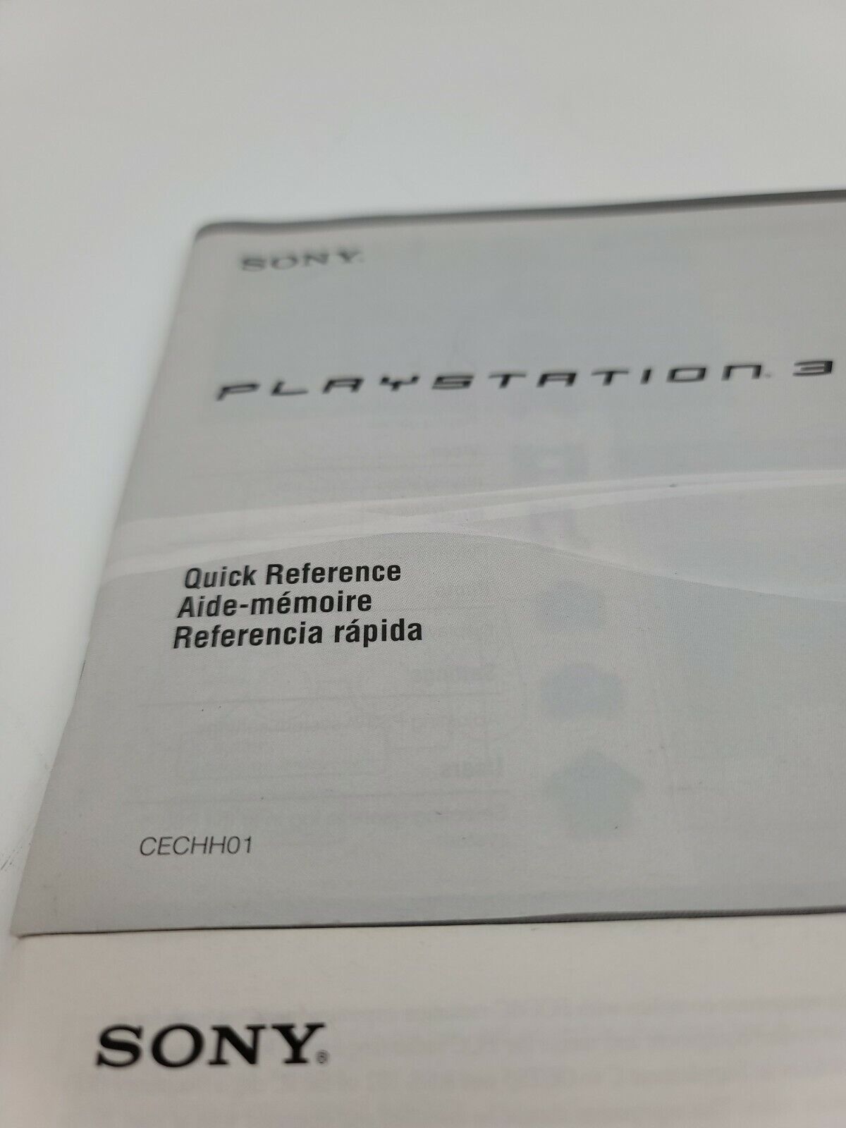 Sony Playstation 3 Paperwork Quick Reference Safety Support Welcome Film PS3