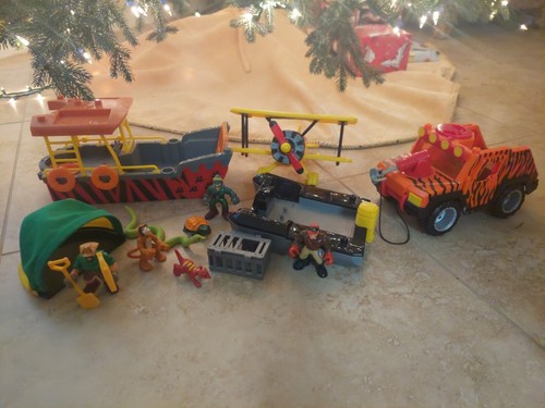 Imaginext Gorilla Mountain Jungle Seaplane Swamp Boat Jeep & MORE VERY RARE - Picture 13 of 13