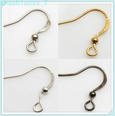 Earring Parts X French Hook Findings Wire Hooks Brass Silver Gold Plated 100pcs Earring Parts X French Hook Findings Wire Hooks Brass Silver Gold Plated 100pcs