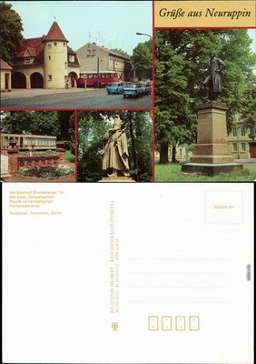 Neuruppin Am Bahnhof Rheinsberger Tor, HO-Café Tempelgarten,   1987