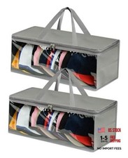 2 Pack Wide Hat Storage Bag for Baseball Caps, Hat Organizer for Up to 20