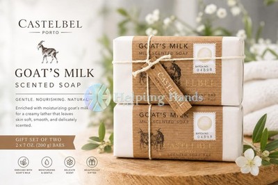 Castelbel Porto - Goat's Milk - Gift Set of Two Scented Bath Soap (2 x 7 oz.)