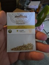 Basic Elements Crimp Beads, Tube 2x2mm, Gold Tone, 100 Pieces