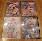 VTG Set 4 Disney Red Cross Poster 1990s Mickey, Minnie, Goofy, Donald  Unframed — photo 1