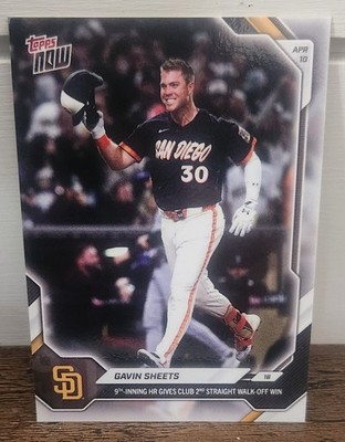 2026 MLB Topps NOW #69 Gavin Sheets Walk-Off HR San Diego Padres 