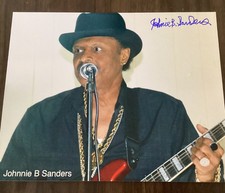 JOHNNIE B. SANDERS Signed Photo Autographed Blues Mississippi
