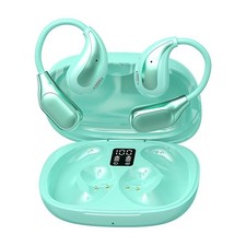 Open Ear Wireless Bluetooth Headphones, Sport Over Headset Built-in Mic, Green