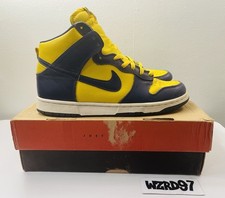 Nike Dunk High LE Michigan 1998 Size 10 63033...