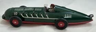 Schylling Tin Spiral Wind Up Race Car 12 1/2" Green Racer w/ Driver