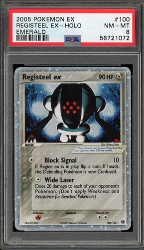 Registeel ex graded PSA 8 for sale on eBay