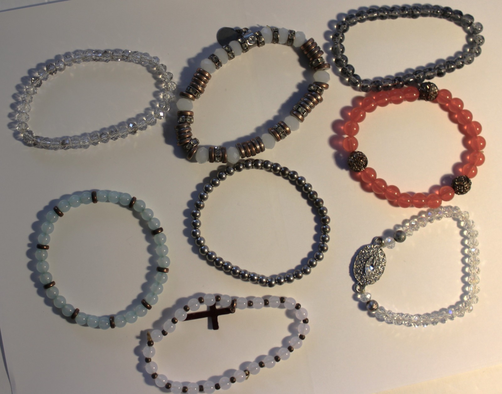 Stackable Beaded Bracelets Eight Assorted Fashion… - image 3