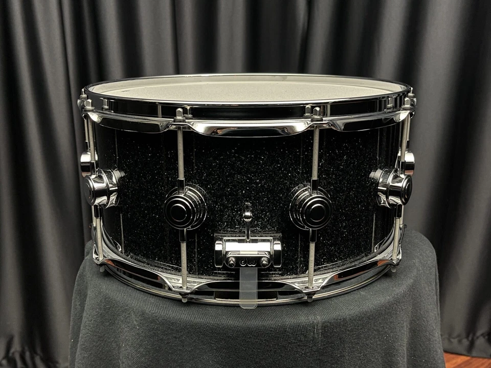 DW 6.5×14 Drum Workshop Collector’s Pure Maple SSC Black Ice Snare Drum - Image 3 of 4