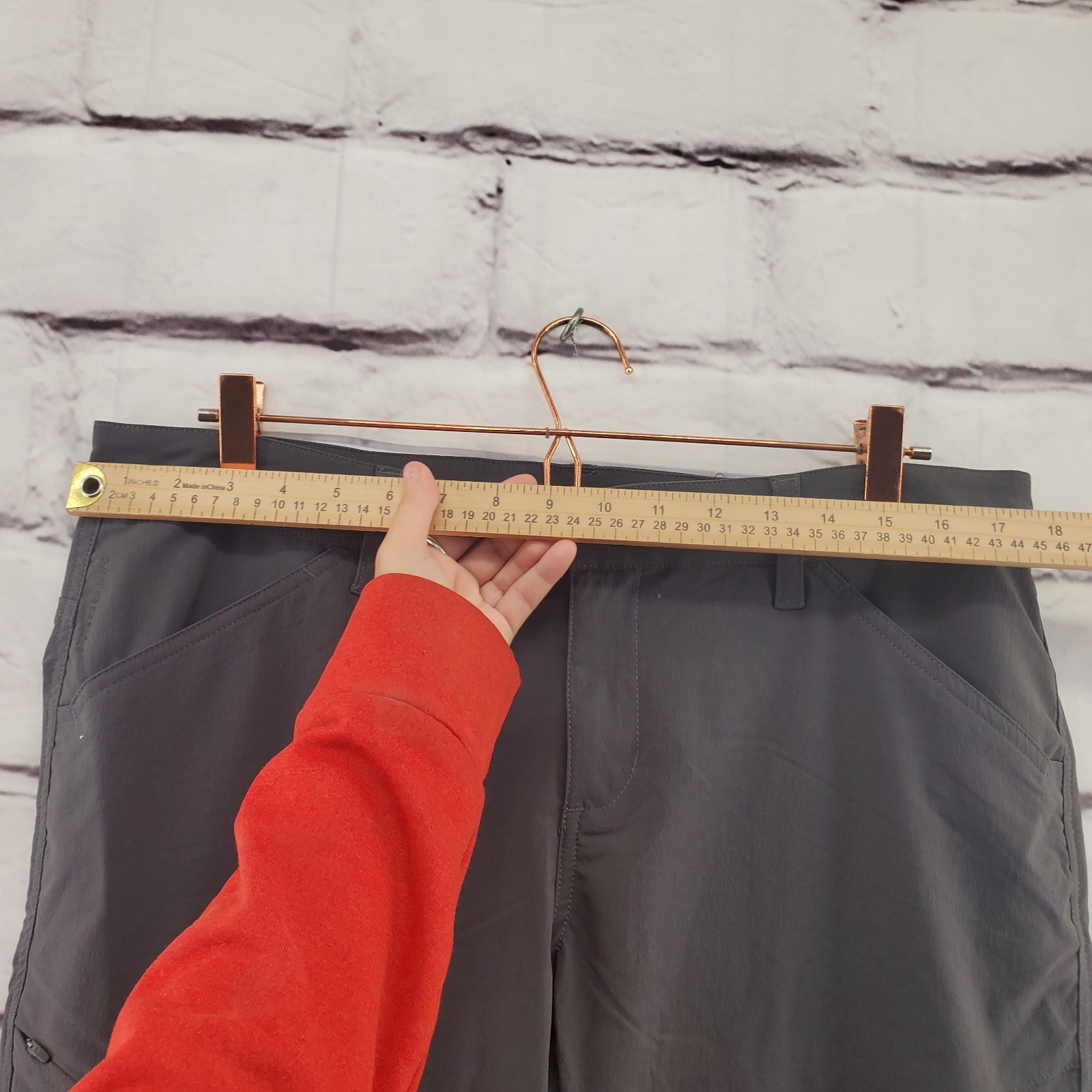 MERRELL Pantalone Donna 12 Escursionismo Performance Zip Tasca Cargo Grigio