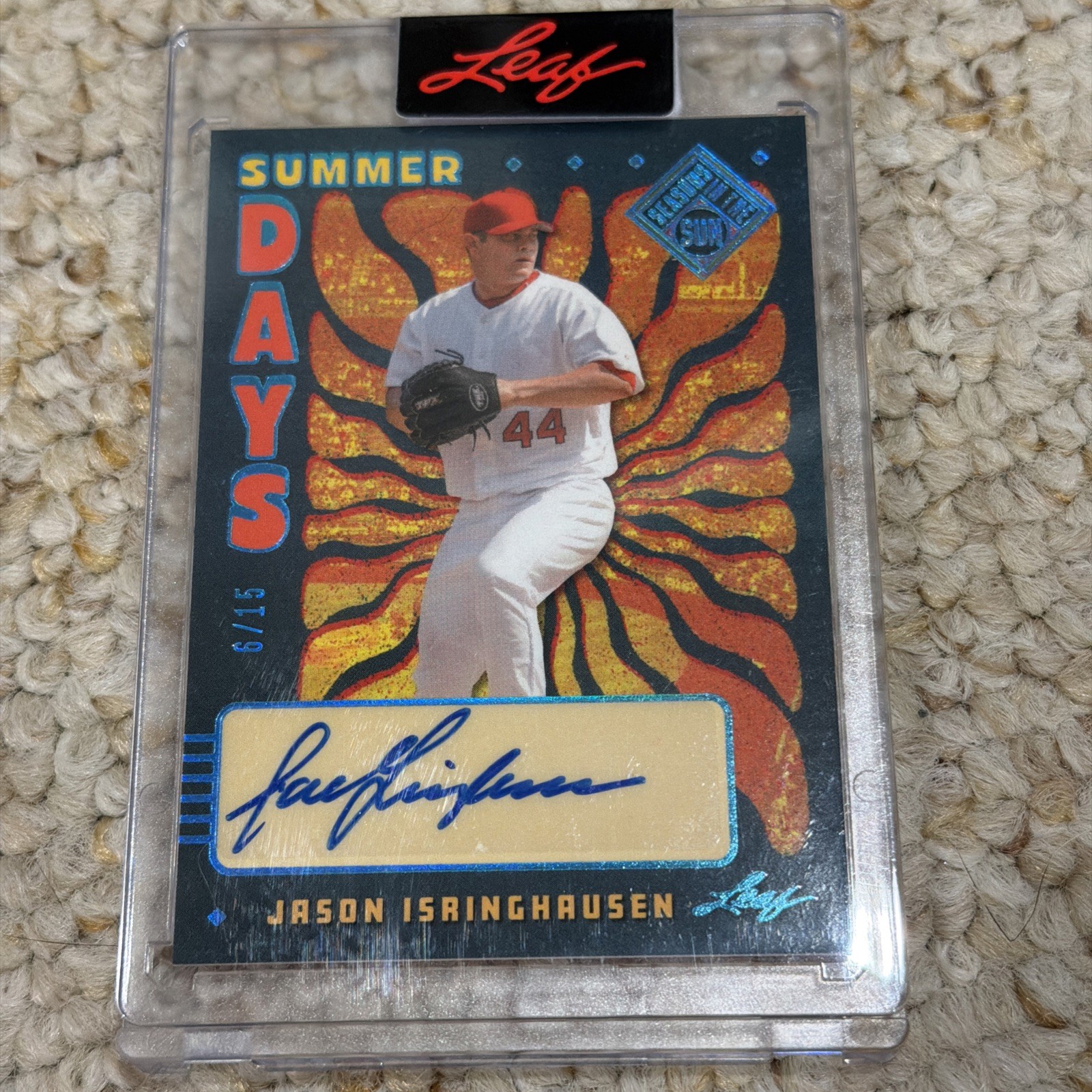 2026 Seasons In The Sun Summer Days Auto Jason Isringhausen 6/15 Envased