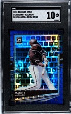 2020 Donruss Optic #180 Manny Machado BLUE PANDORA PRIZM /99 SGC 10 GEM MINT