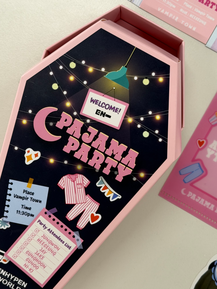 ENHYPEN World Coupon Card PAJAMA PARTY Special Ver. Official KPOP