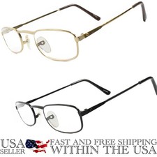 Genuine Vintage 90s Rectangle Reading Reader Glasses 1.25, 1.50,  2.00