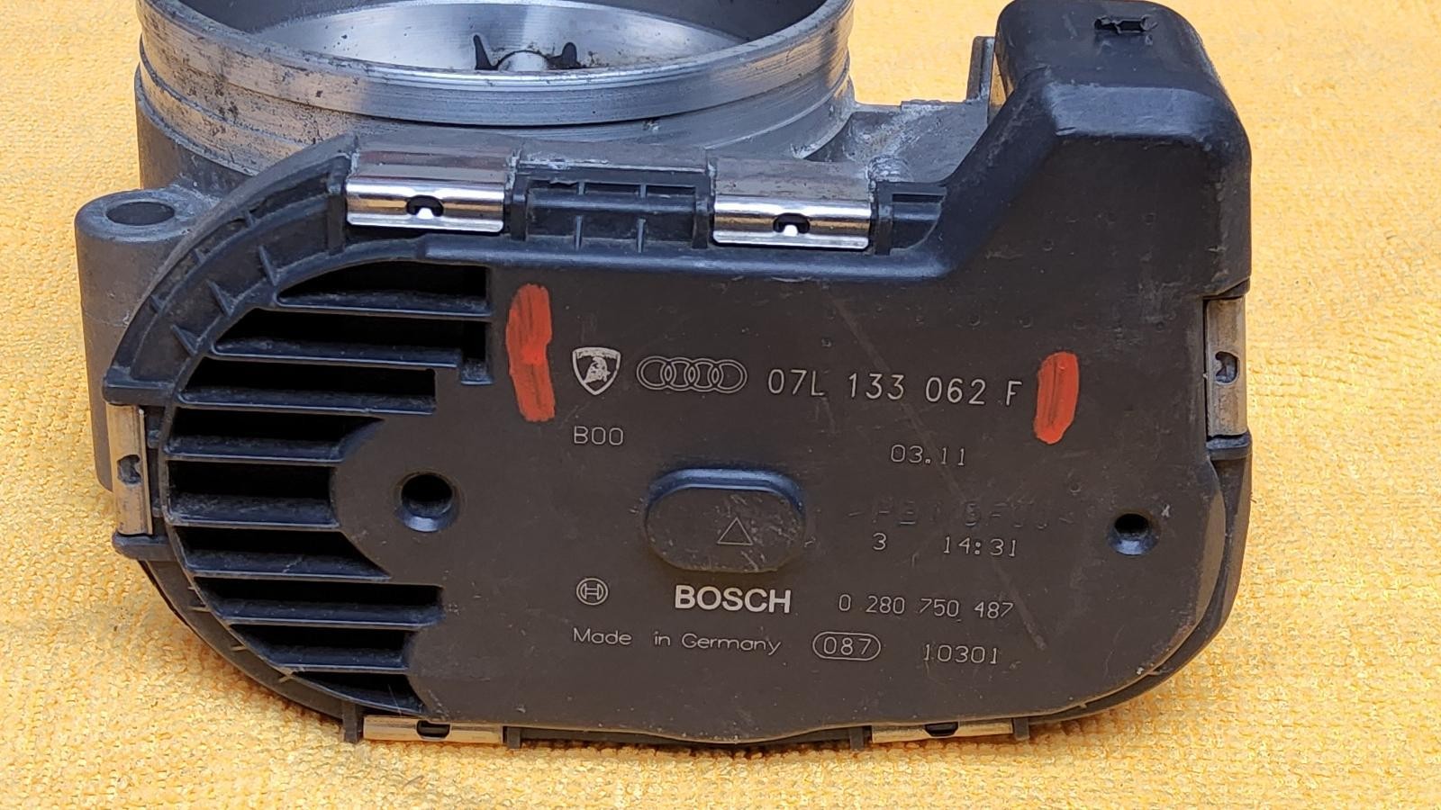 09 10 11 12 13 14 AUDI R8 5.2L V10 THROTTLE BODY VALVE ASSSEMBLY LEFT SIDE OEM