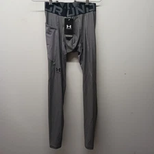 Under Armour Heat Gear Compression Leggings Gray Base Layer Men's Small