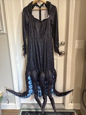 The Little Mermaid Disney Ursula ADULT Large 10-12 Costume Glows in Dark No Wig