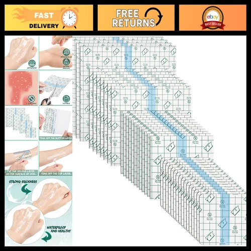 Waterproof Clear Tattoo Bandage - 100 Pcs in 3, 4, 6, 8 Inch Sizes - product listing photo