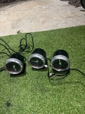 Defi 3-gauge Set Oil Pressure Water Temp Voltage Used From Japan
