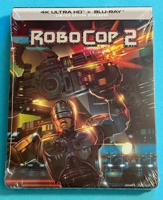 ROBOCOP 2 COLLECTOR'S EDITION STEELBOOK 4K ULTRA HD + BLU-RAY New/Sealed