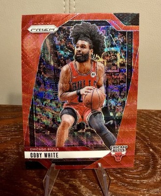 Panini Prizm 24-25 Coby White Bulls #70 Ruby Wave Prizm - NEW