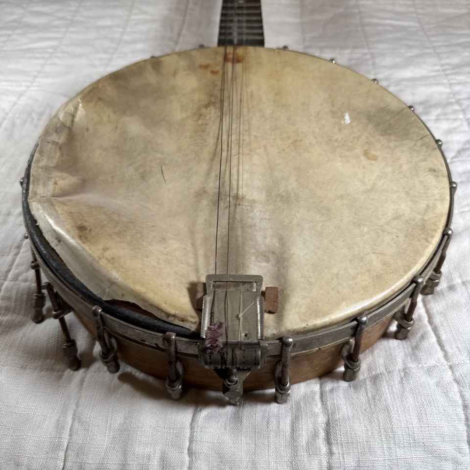 Antique 30 INCH 4-String Banjo by Concertone In Excellent Condition - Image 2 of 4