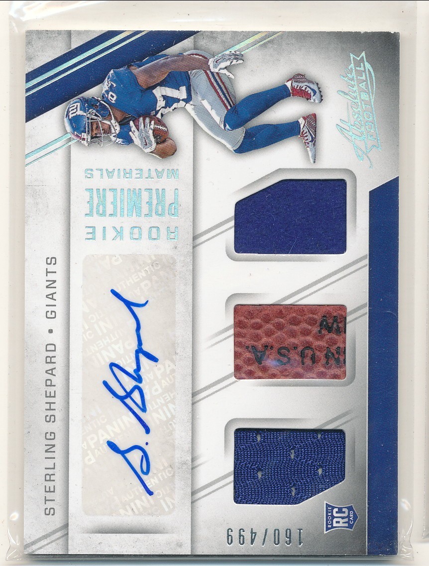 2016 Panini Absolute Materials Autographs Sterling Shepard #211 /499