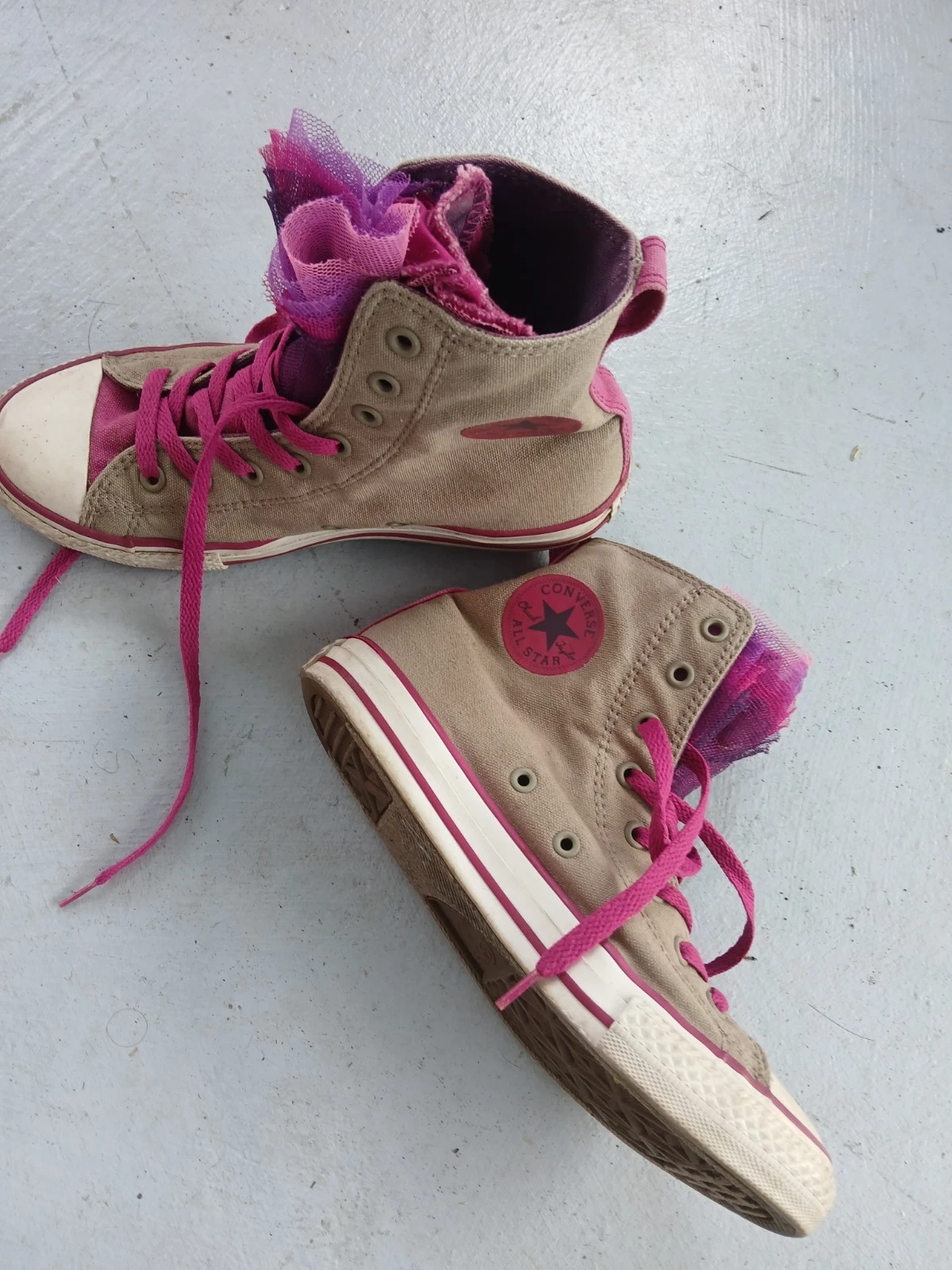 Taglia 4 Converse Chuck Taylor rosa alto